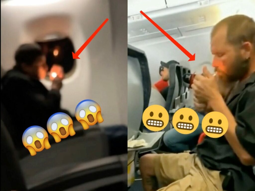 C’è gente che decide di fumare in aereo: i video più imbarazzanti