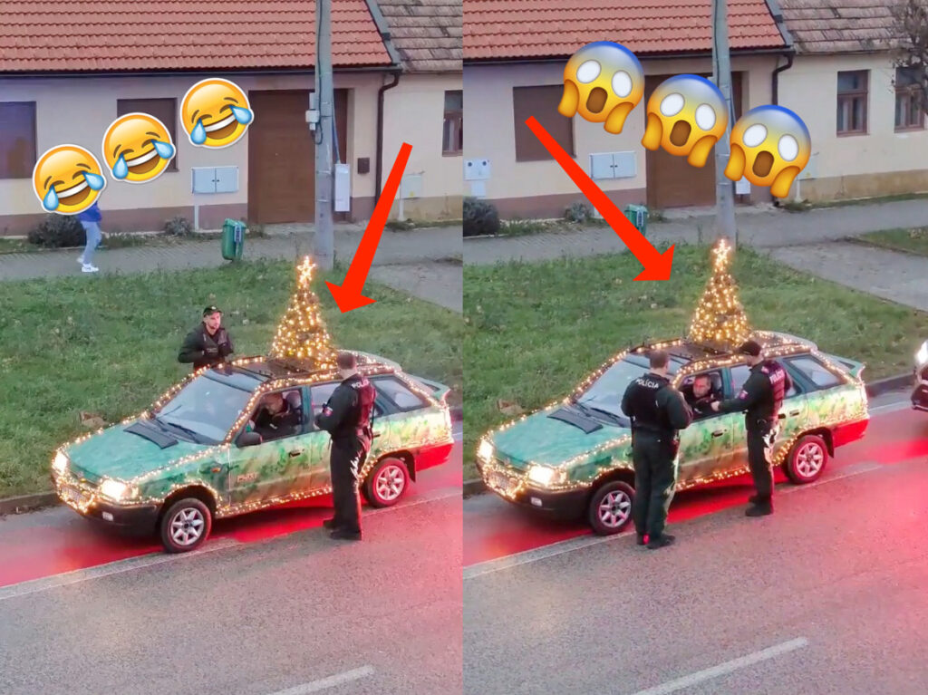 Volava solo festeggiare il Natale ma la polizia glielo ha impedito, giustamente.