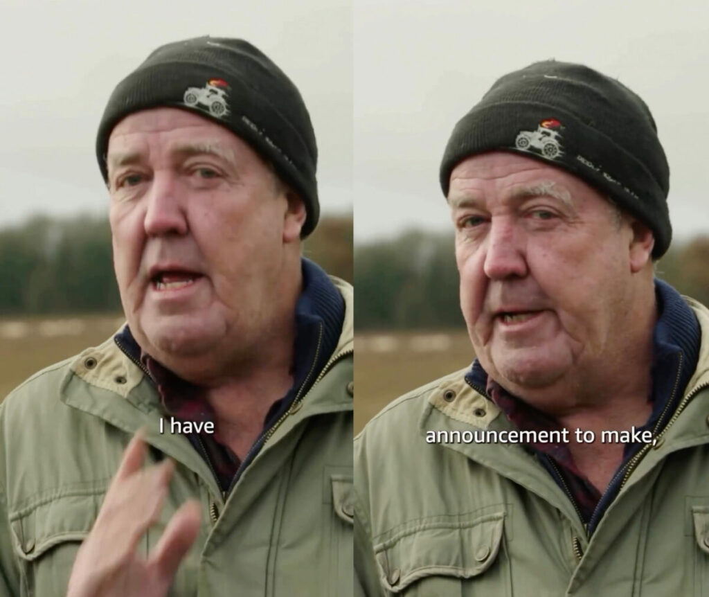 Jeremy Clarkson fa un importante annuncio, i fan ridono.