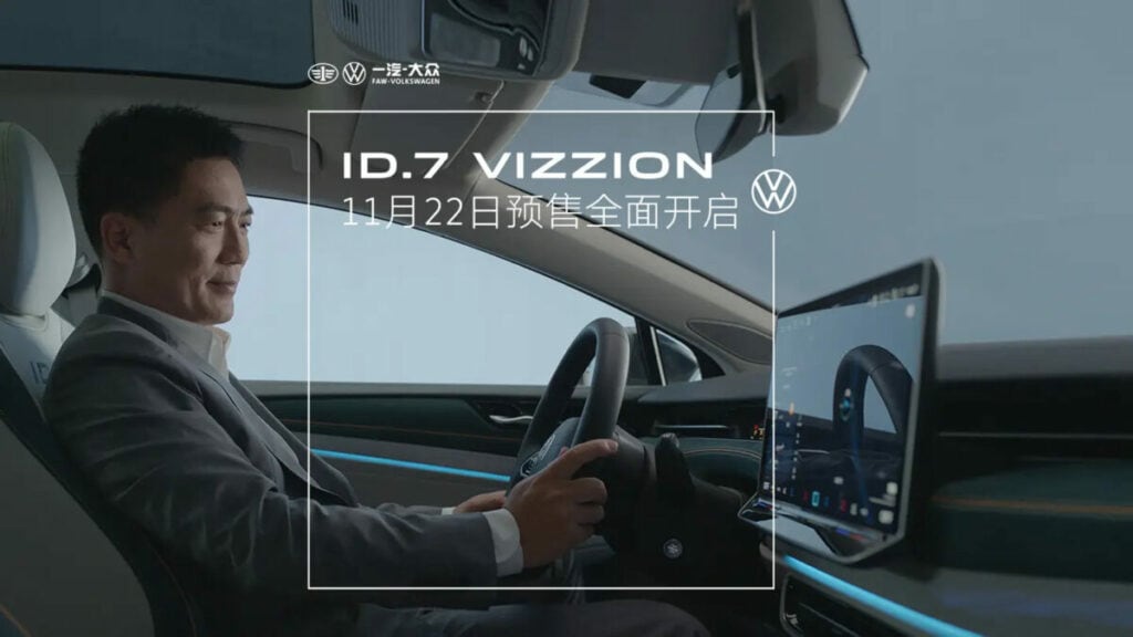 Ai cinesi non piace la Volkswagen ID.7 Vizzion. Solo 300 ordini in 3 giorni: cosa succede a VW in Cina?