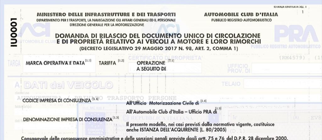 Documento Unico di Circolazione: cos’è e come ottenerlo