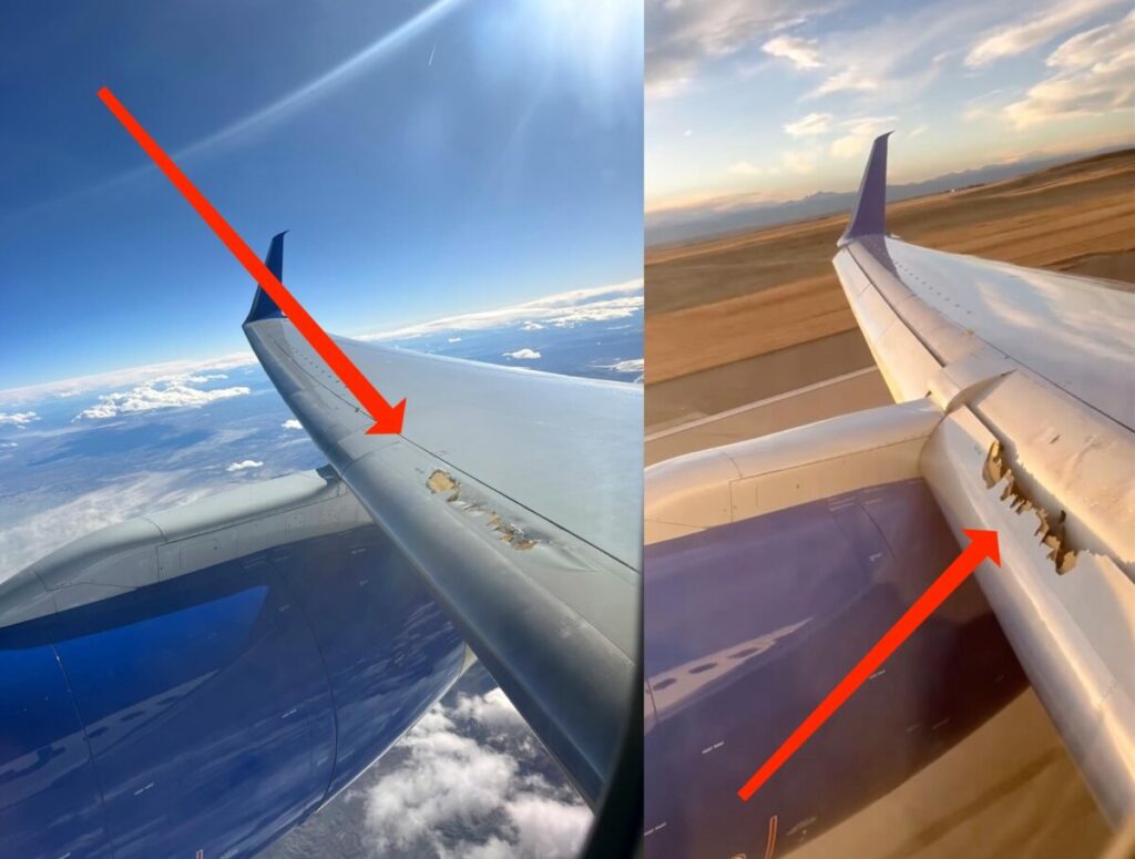 Il video shock dell'”ala che si disintegra” sul volo United che effettua un atterraggio di emergenza