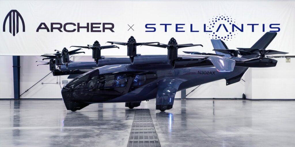Aerotaxi, Stellantis ci crede e rafforza la partnership con Archer