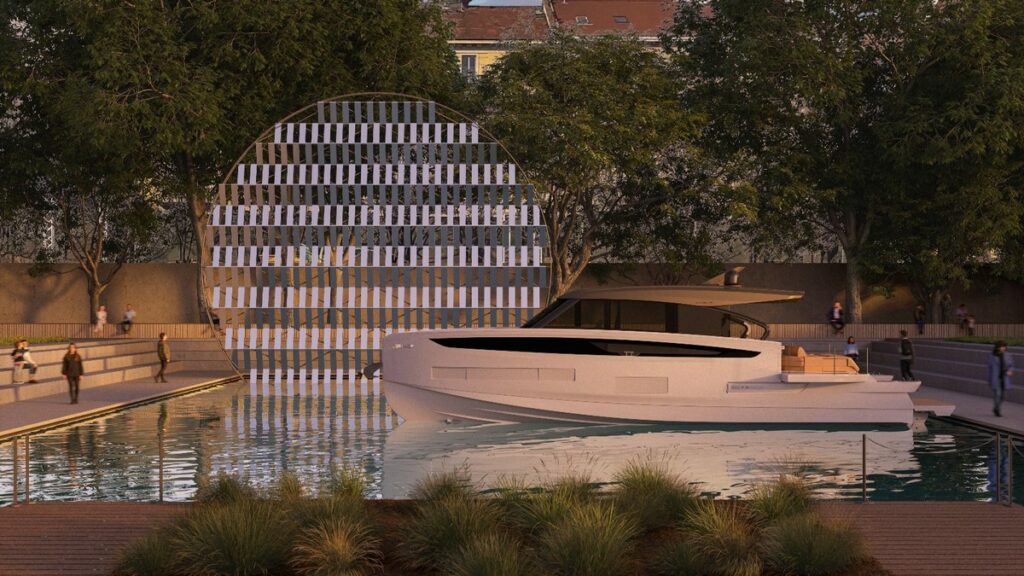 Azimut Yachts Milano Design Week 2024: l’installazione Mooring by the Moon