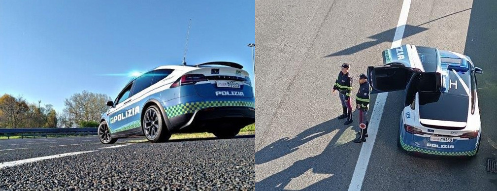 La Tesla Model X entra in servizio in autostrada con la Polizia Stradale