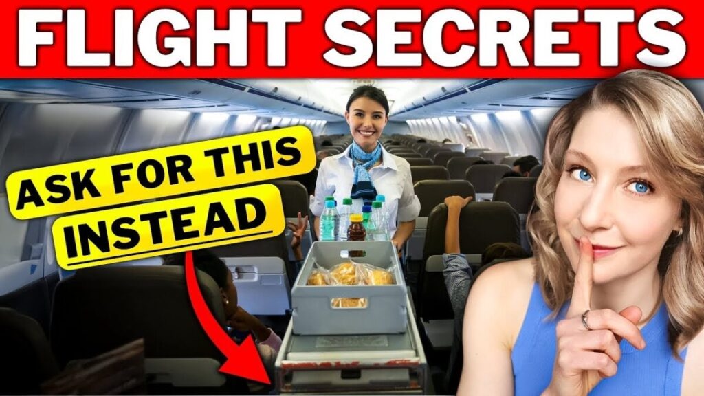 Come trovare il menù segreto delle bevande in aereo