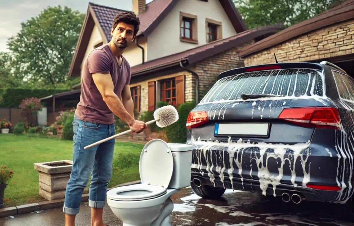 lavare auto scopino WC