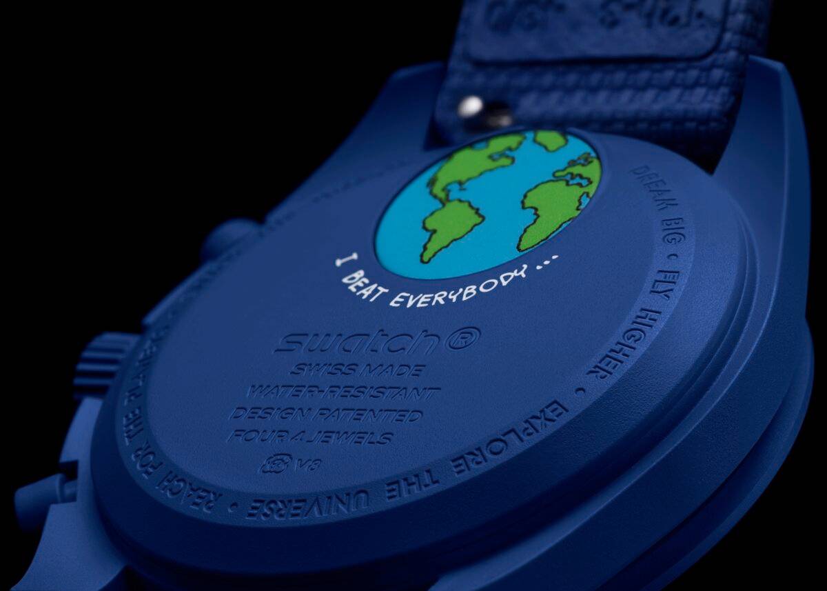 Copribatteria MoonSwatch Mission to Earthphase – Moonshine Gold 