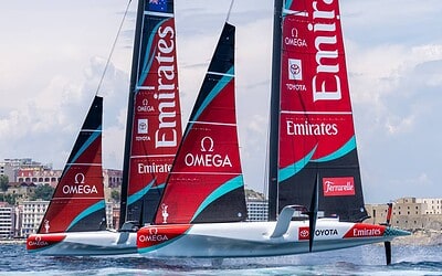 America’s Cup Napoli 2026: nove AC40 pronti alla seconda Regata Preliminare