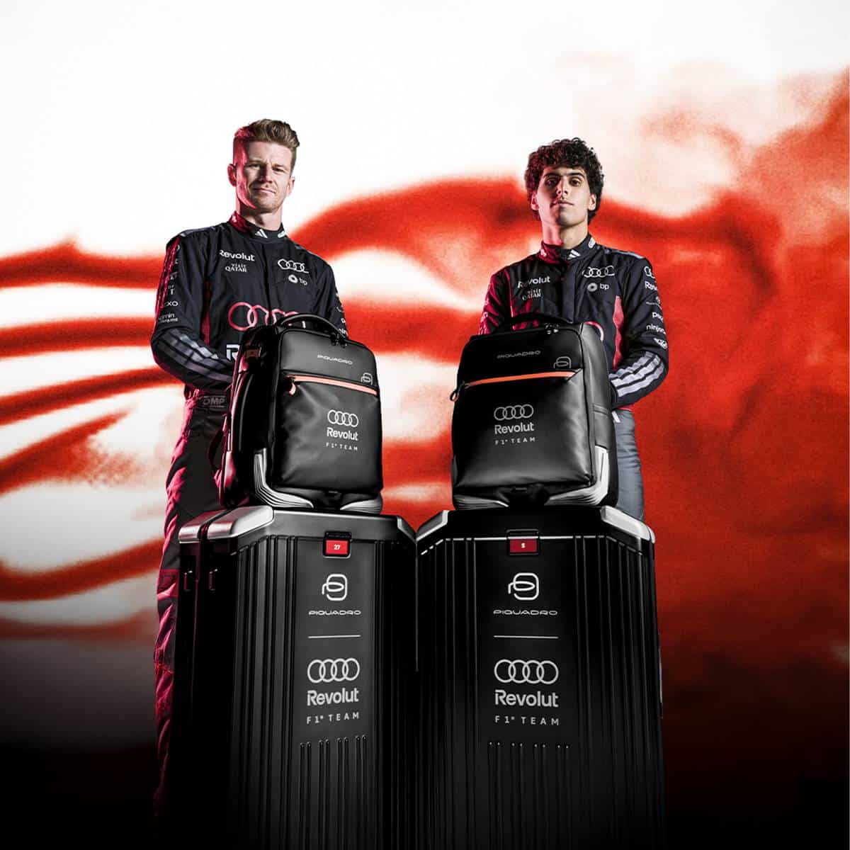 Piquadro presenta una valigia e zaini ispirati alla Formula 1, con design funzionale e estetico discreto